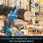 Mini Tronçonneuse à Batterie Peektook 6 Pouces : Avis Complet et Test